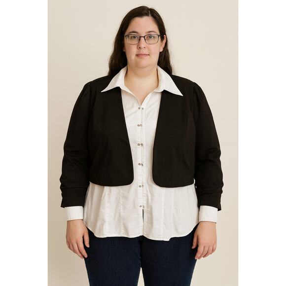 Quizz Woman White Button-Down Blouse Plus Size 22 - Picture 1 of 7